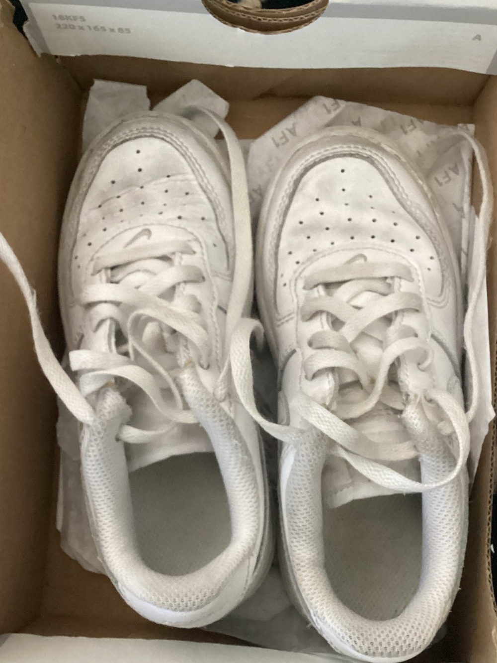 Nike Kids White Low-Top Sneakers